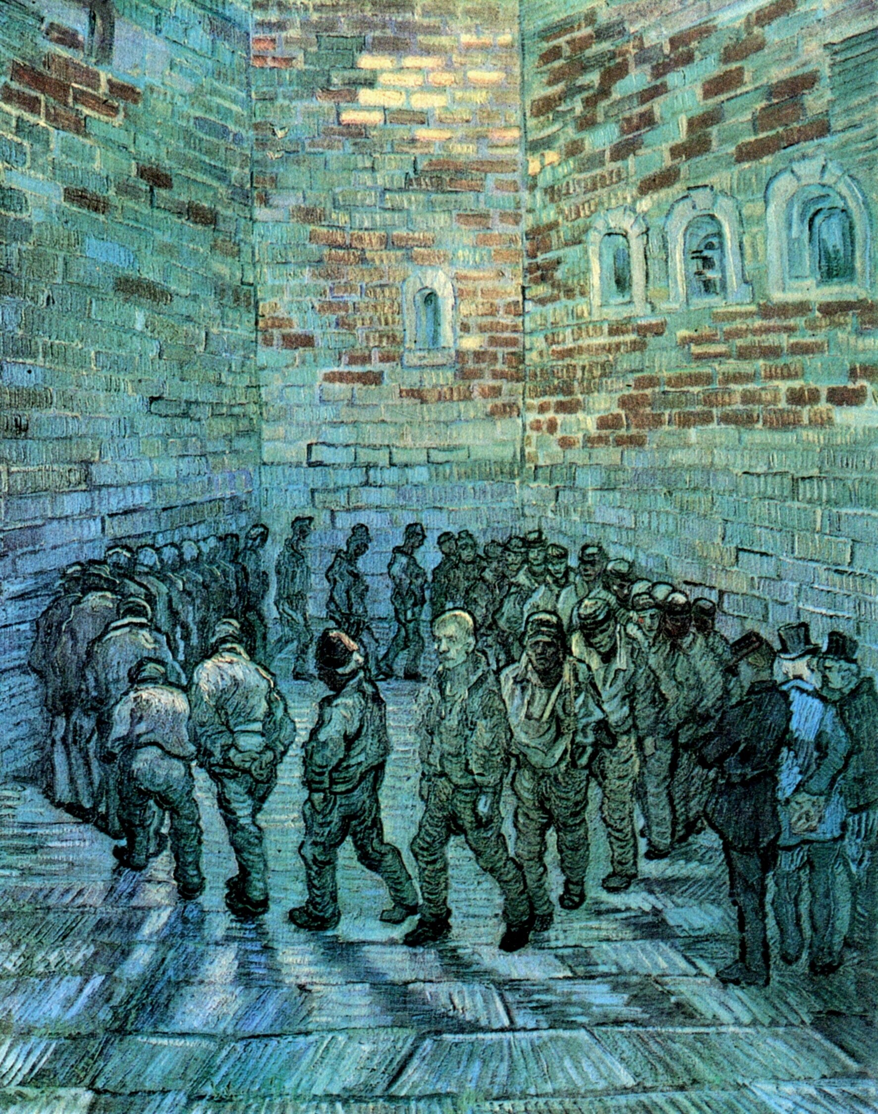 Картина Ван Гога Прогулка заключённых, по работе Доре 1890